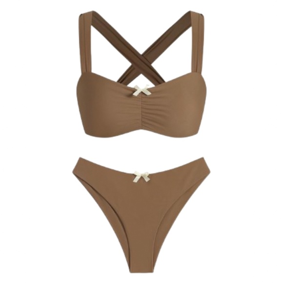 Women’s High Cut Bikini Set - Picture 1 of 6